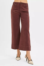 Load image into Gallery viewer, Risen Jeans- cocoa tummy control high rise cropped jeans sale
