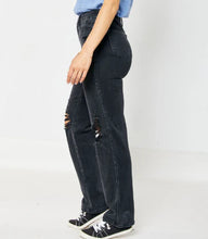 Load image into Gallery viewer, Judy Blue Jeans Sale - Black rigid straight leg jeans
