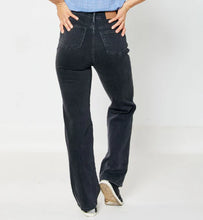 Load image into Gallery viewer, Judy Blue Jeans Sale - Black rigid straight leg jeans

