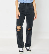 Load image into Gallery viewer, Judy Blue Jeans Sale - Black rigid straight leg jeans
