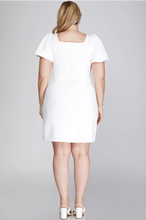 Load image into Gallery viewer, PLUS SUNNY- White textured puff sleeve dress
