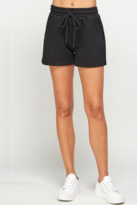 Plus Madi Shorts - Black textured //shorts ss4487