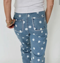 Load image into Gallery viewer, POPPY &amp; PINE - Bold Polka Dot Jeans
