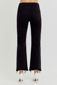 RISEN JEANS-Tummy Control High Rise Cropped kick flare