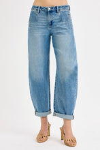 Load image into Gallery viewer, RISEN JEANS-Mid Rise Fit cuffed barrel jeans
