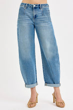 Load image into Gallery viewer, RISEN JEANS-Mid Rise Fit cuffed barrel jeans
