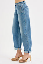 Load image into Gallery viewer, RISEN JEANS-Mid Rise Fit cuffed barrel jeans
