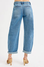 Load image into Gallery viewer, RISEN JEANS-Mid Rise Fit cuffed barrel jeans
