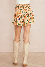 Load image into Gallery viewer, ZOE- multicolor smocked waist Skorts
