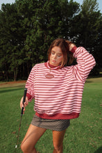 Load image into Gallery viewer, Delta Stripe Mockneck Sweatshirt
