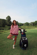 Load image into Gallery viewer, Delta Stripe Mockneck Sweatshirt
