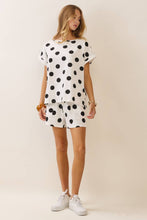 Load image into Gallery viewer, Polka Dot two piece shorts Set
