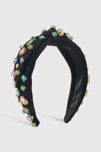 Load image into Gallery viewer, Candy colored crystal detailed black headband
