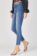 Load image into Gallery viewer, RISEN Jeans- High Rise raw hem Crossover loose ankle skinny RDP5278X
