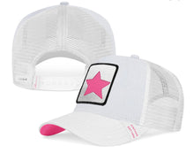 Load image into Gallery viewer, Vintage Havana- ALIVE 1 Hot Pink and white trucker hat
