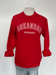 ARKANSAS-Jonesboro- Red and Black sweatshirt mo