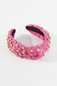 LUX crystal detailed rosy headband