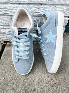 SALE!!! Vintage Havana- AHAVA 4 Sky Blue Distressed suede sneaker