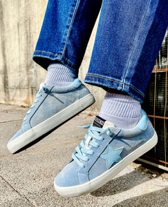 SALE!!! Vintage Havana- AHAVA 4 Sky Blue Distressed suede sneaker